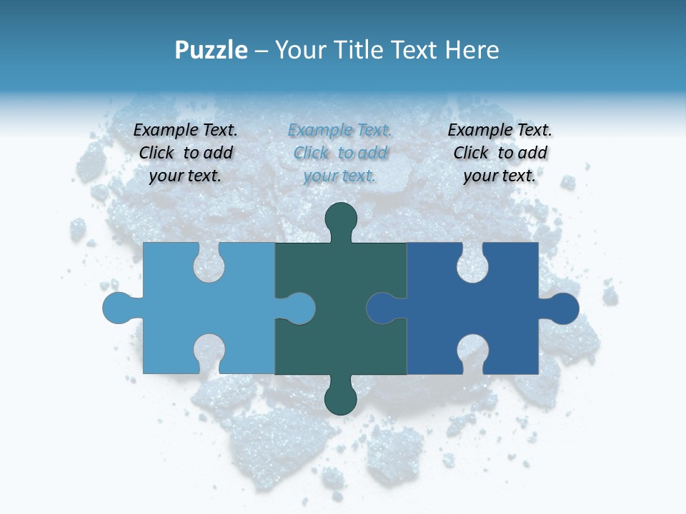 A Pile Of Blue Powder On A White Surface PowerPoint Template