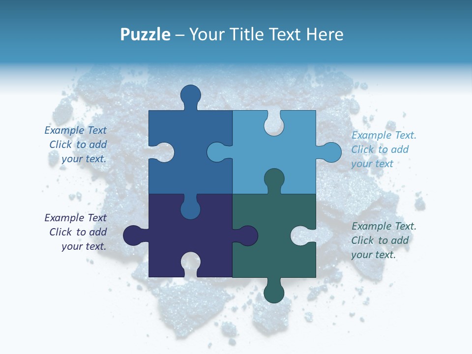 A Pile Of Blue Powder On A White Surface PowerPoint Template