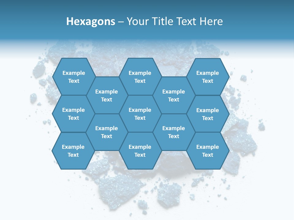 A Pile Of Blue Powder On A White Surface PowerPoint Template