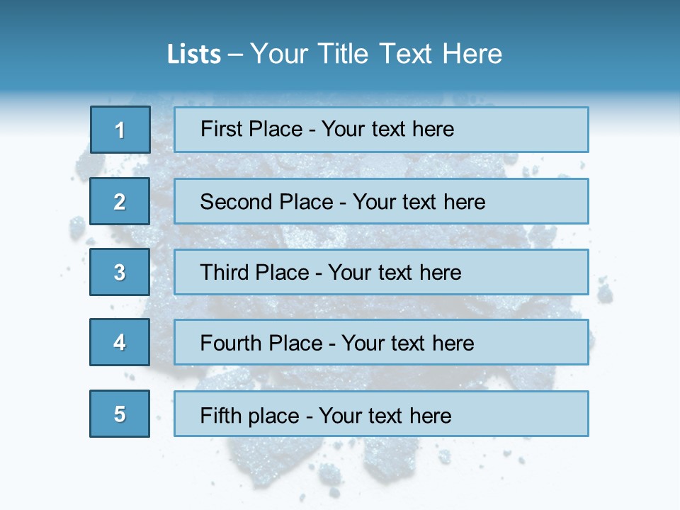 A Pile Of Blue Powder On A White Surface PowerPoint Template