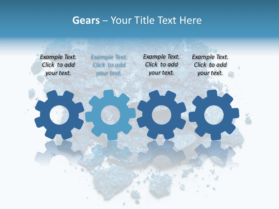 A Pile Of Blue Powder On A White Surface PowerPoint Template