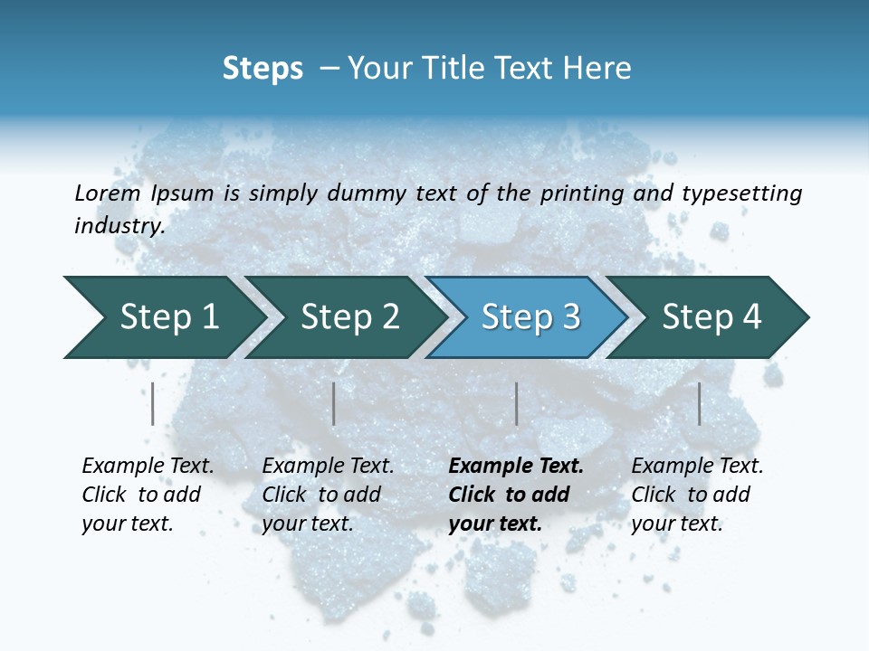 A Pile Of Blue Powder On A White Surface PowerPoint Template