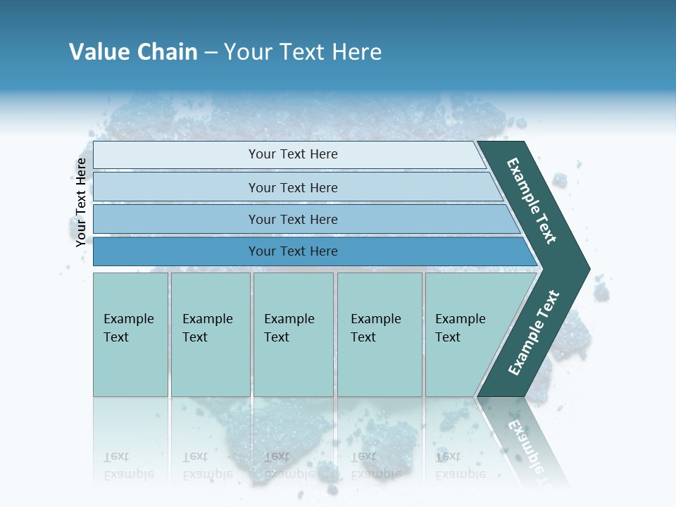 A Pile Of Blue Powder On A White Surface PowerPoint Template