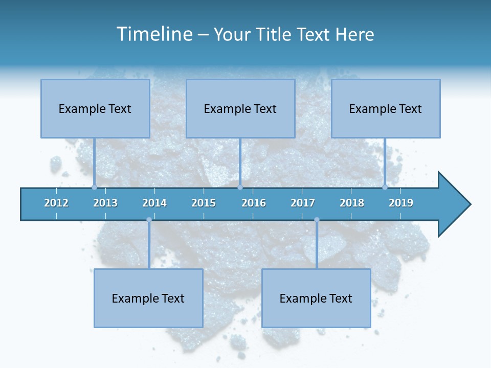 A Pile Of Blue Powder On A White Surface PowerPoint Template