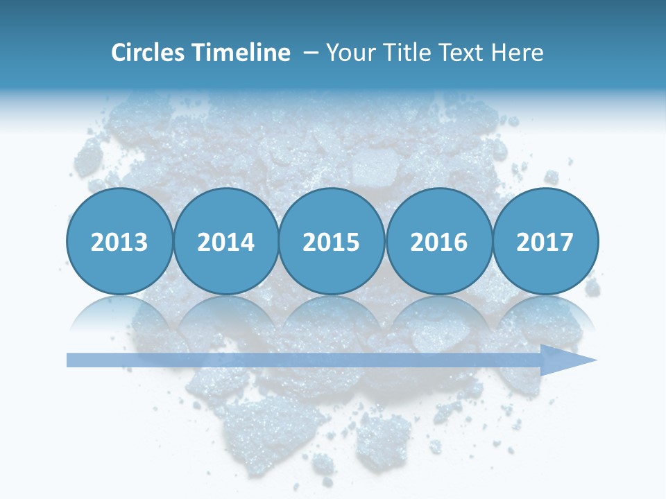 A Pile Of Blue Powder On A White Surface PowerPoint Template