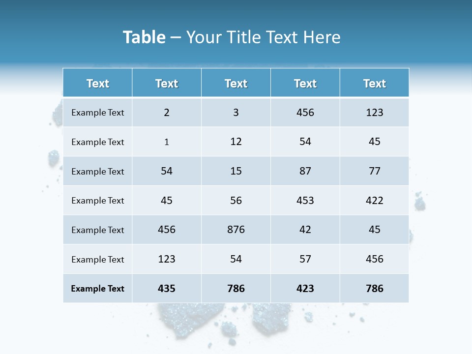 A Pile Of Blue Powder On A White Surface PowerPoint Template