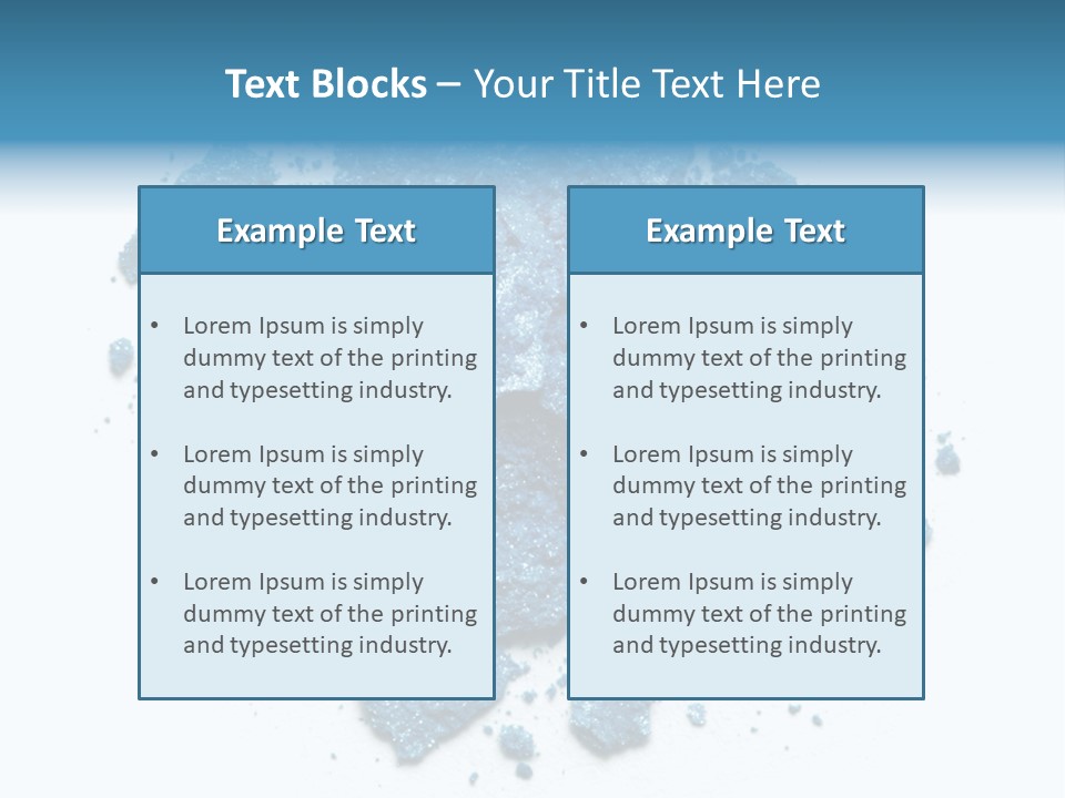 A Pile Of Blue Powder On A White Surface PowerPoint Template