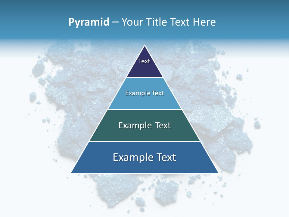 A Pile Of Blue Powder On A White Surface PowerPoint Template