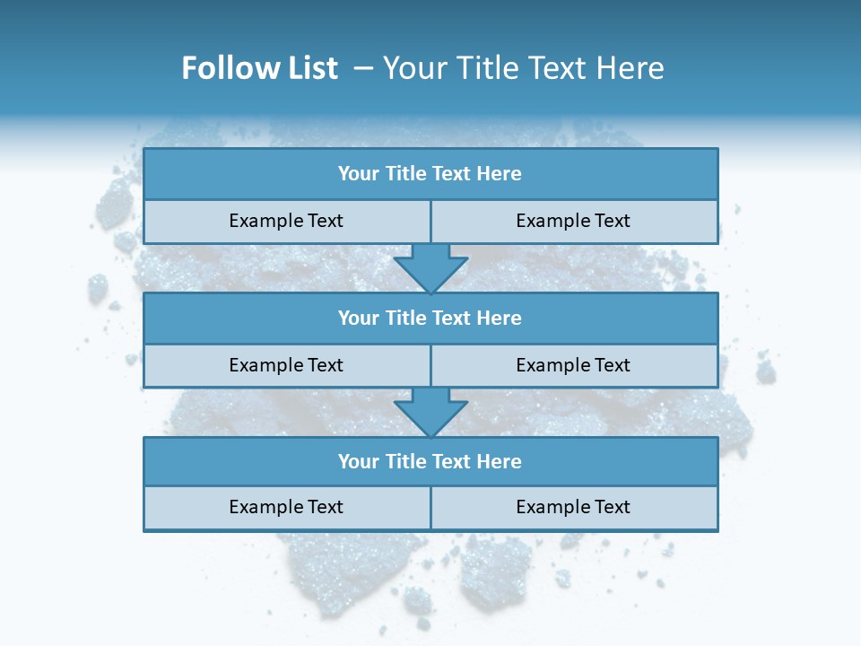A Pile Of Blue Powder On A White Surface PowerPoint Template