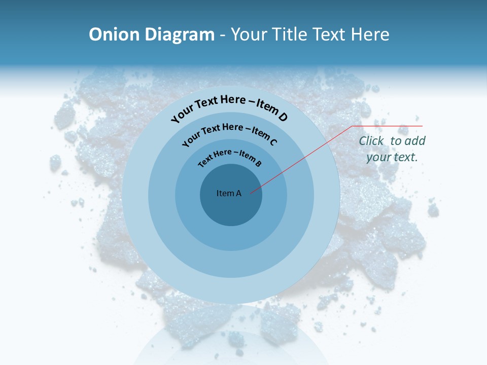 A Pile Of Blue Powder On A White Surface PowerPoint Template