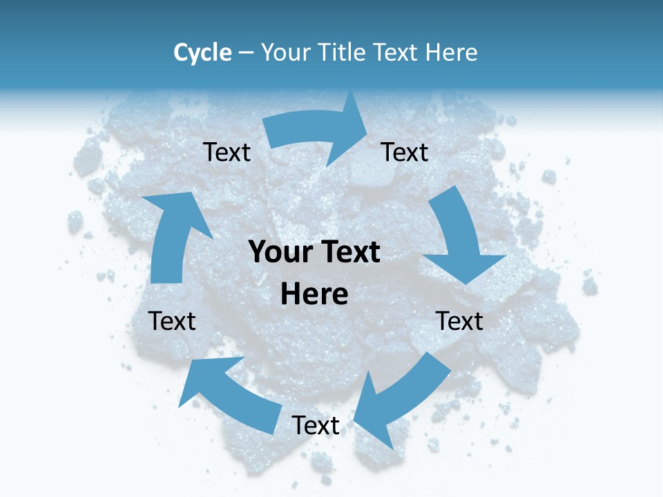 A Pile Of Blue Powder On A White Surface PowerPoint Template