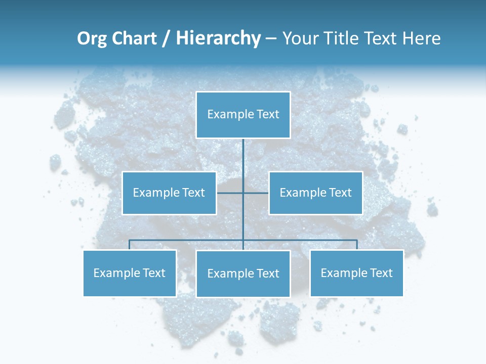 A Pile Of Blue Powder On A White Surface PowerPoint Template