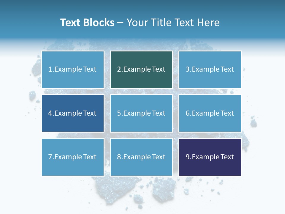 A Pile Of Blue Powder On A White Surface PowerPoint Template