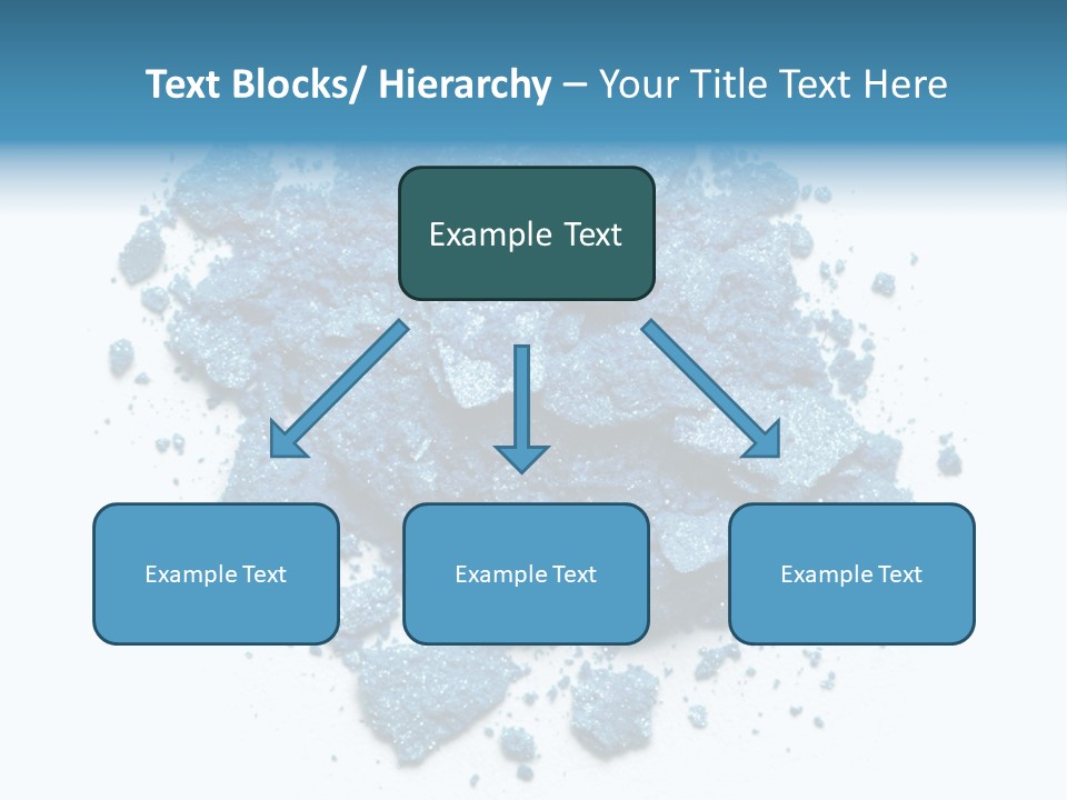 A Pile Of Blue Powder On A White Surface PowerPoint Template