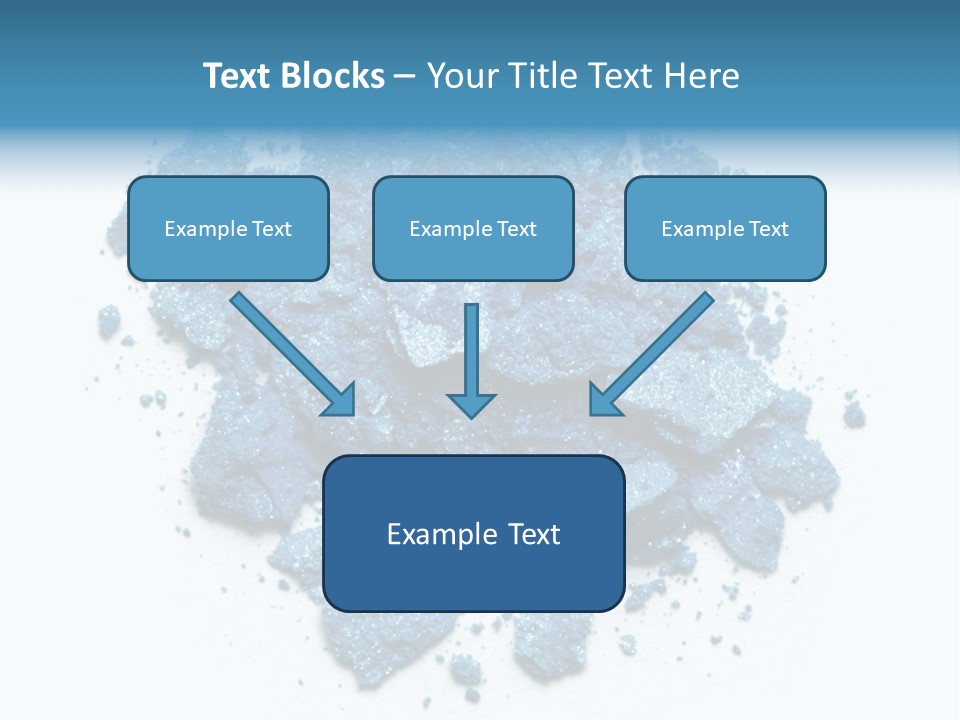 A Pile Of Blue Powder On A White Surface PowerPoint Template