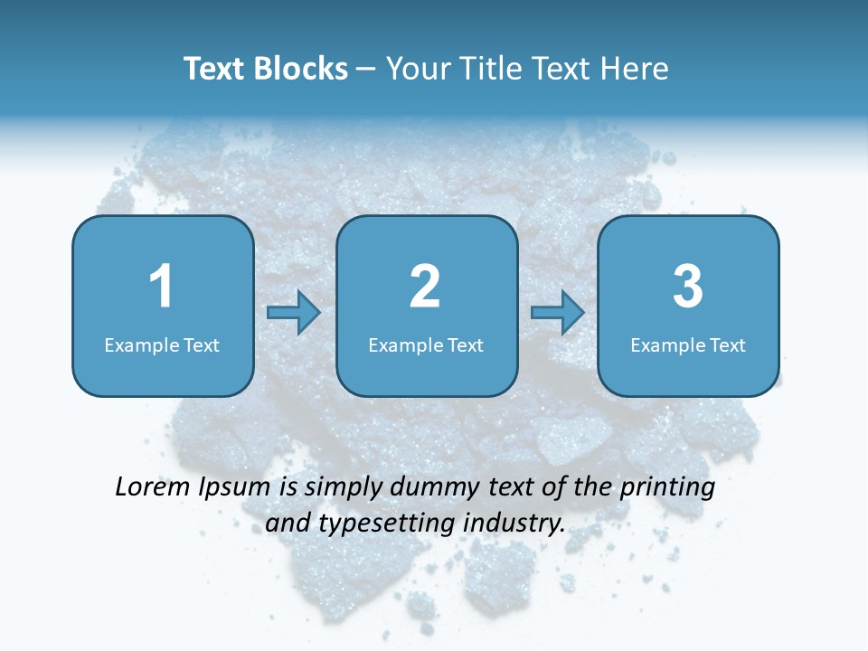 A Pile Of Blue Powder On A White Surface PowerPoint Template