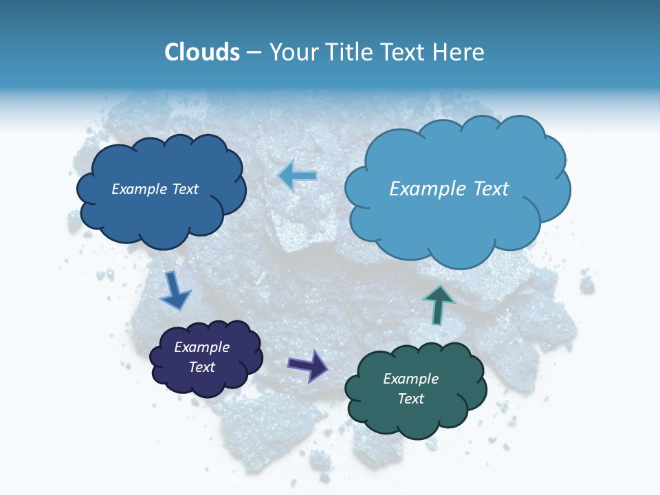 A Pile Of Blue Powder On A White Surface PowerPoint Template