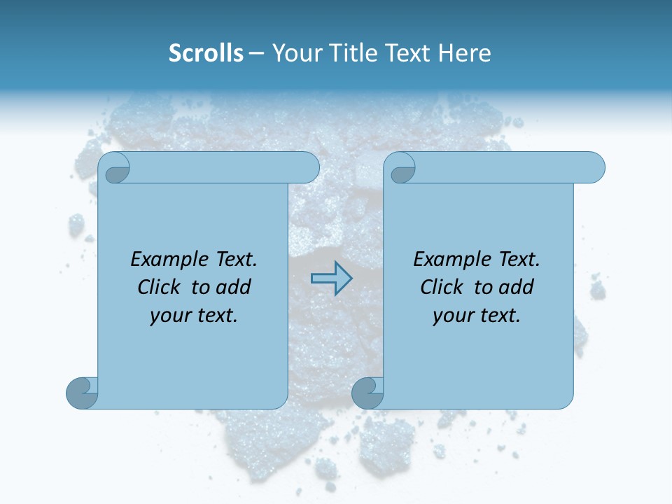 A Pile Of Blue Powder On A White Surface PowerPoint Template