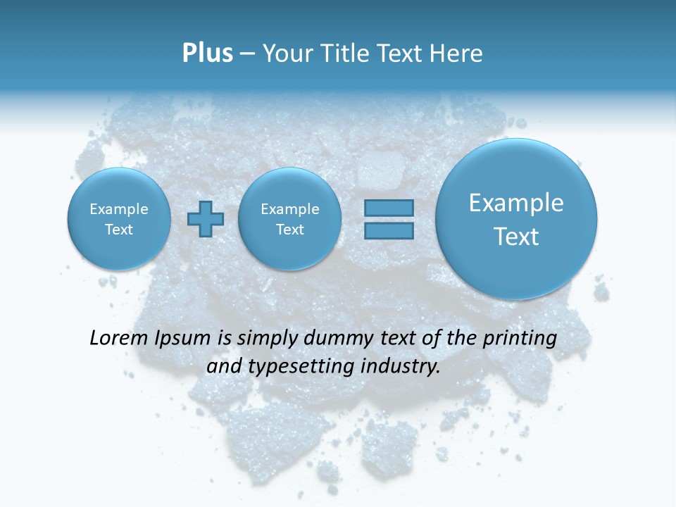 A Pile Of Blue Powder On A White Surface PowerPoint Template