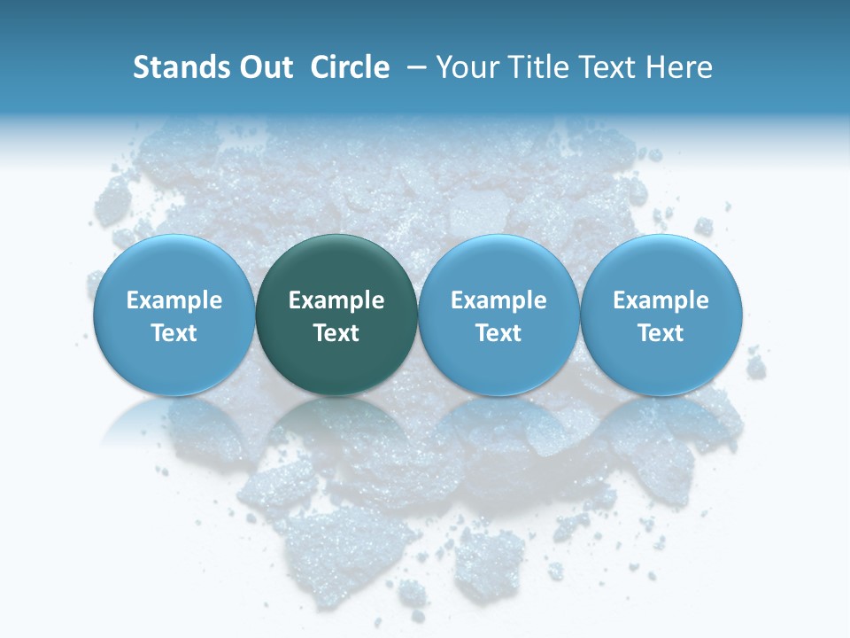 A Pile Of Blue Powder On A White Surface PowerPoint Template
