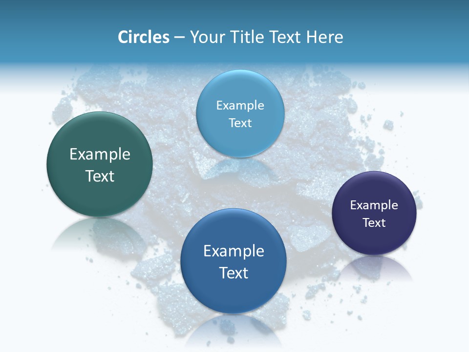 A Pile Of Blue Powder On A White Surface PowerPoint Template