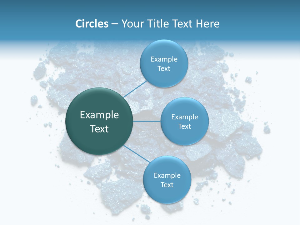 A Pile Of Blue Powder On A White Surface PowerPoint Template