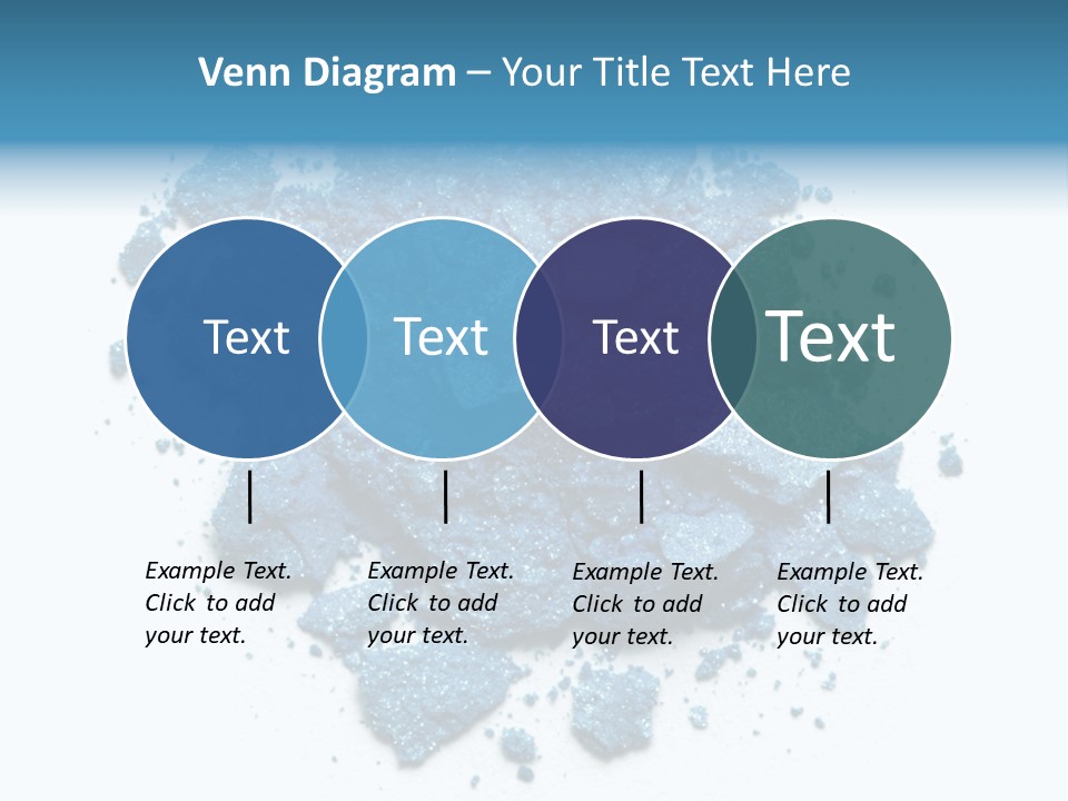 A Pile Of Blue Powder On A White Surface PowerPoint Template