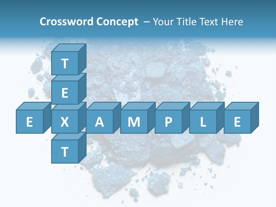A Pile Of Blue Powder On A White Surface PowerPoint Template