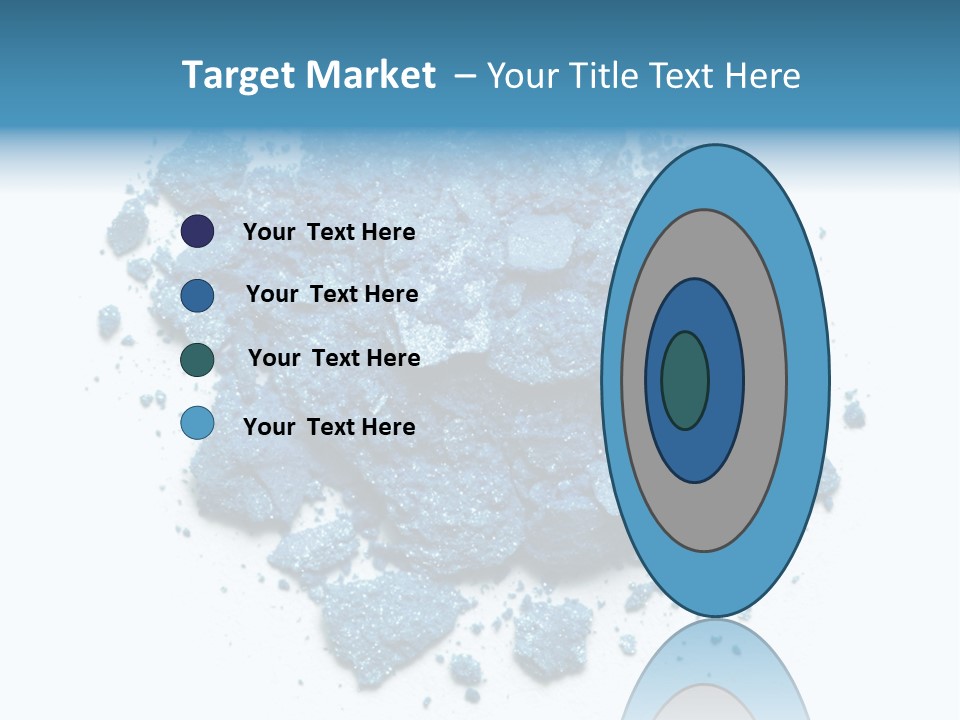 A Pile Of Blue Powder On A White Surface PowerPoint Template