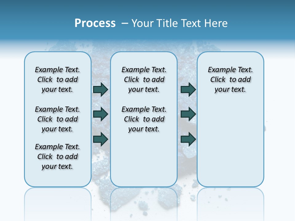 A Pile Of Blue Powder On A White Surface PowerPoint Template