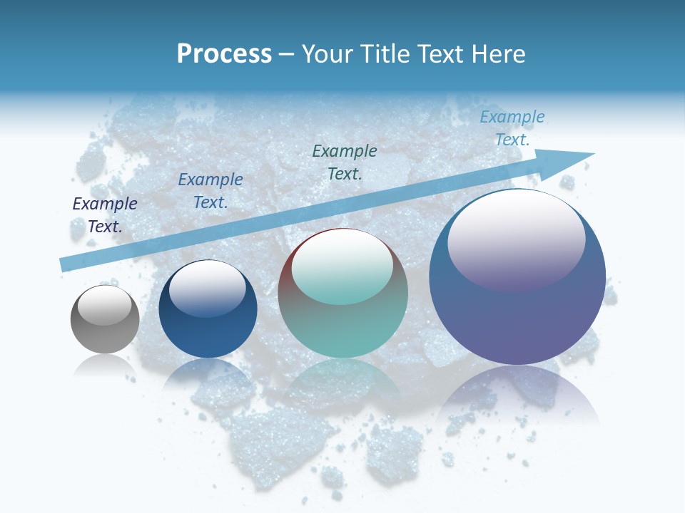 A Pile Of Blue Powder On A White Surface PowerPoint Template