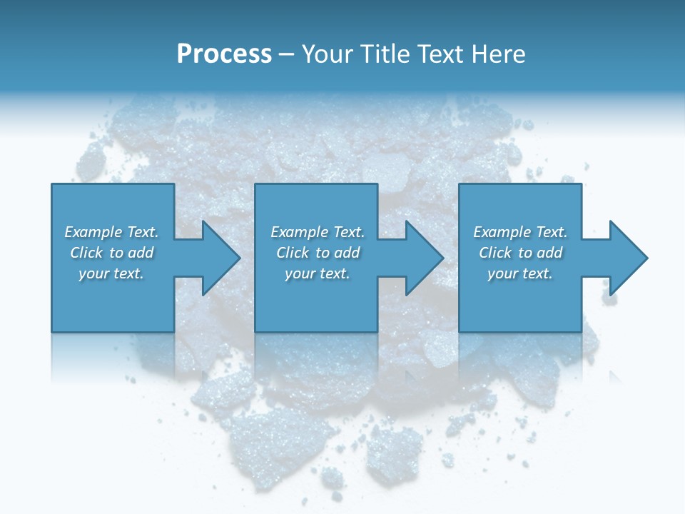 A Pile Of Blue Powder On A White Surface PowerPoint Template