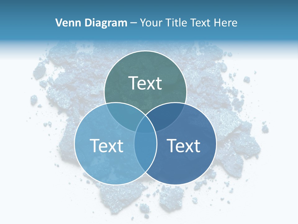A Pile Of Blue Powder On A White Surface PowerPoint Template