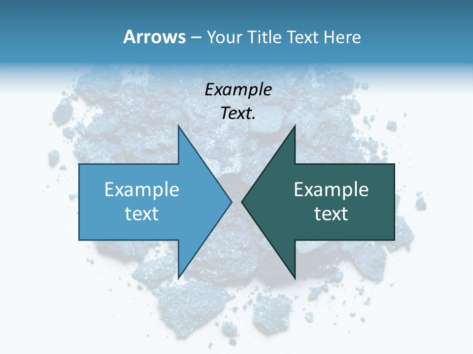 A Pile Of Blue Powder On A White Surface PowerPoint Template