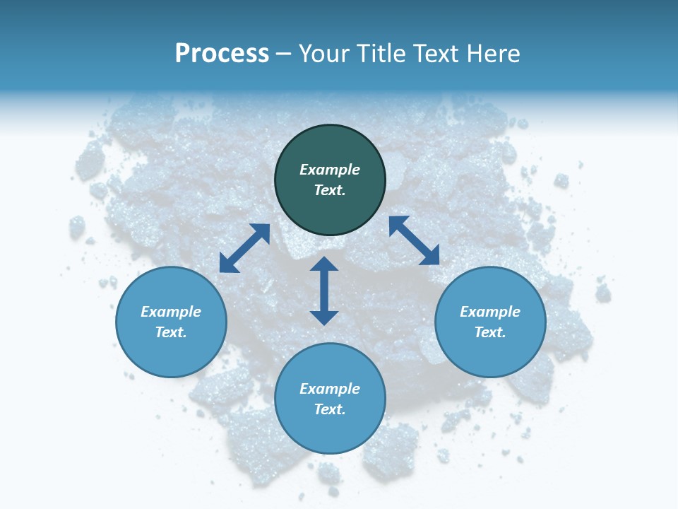 A Pile Of Blue Powder On A White Surface PowerPoint Template
