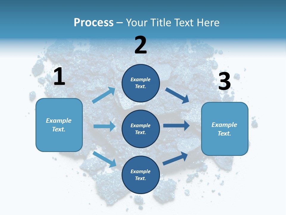 A Pile Of Blue Powder On A White Surface PowerPoint Template