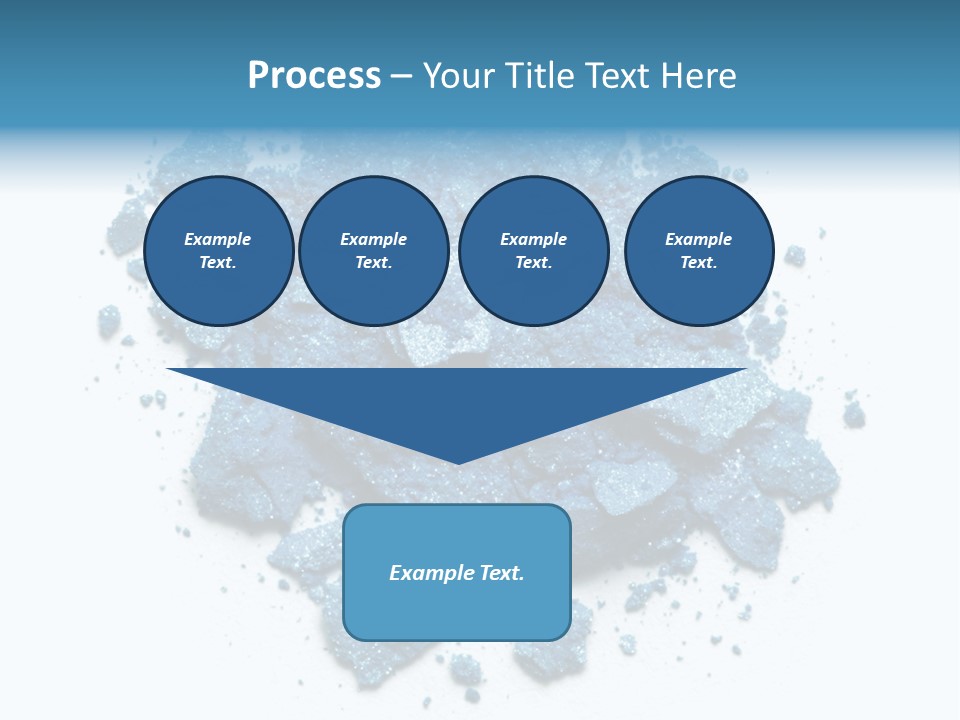 A Pile Of Blue Powder On A White Surface PowerPoint Template