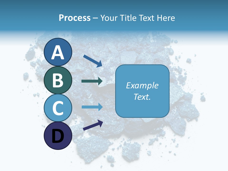 A Pile Of Blue Powder On A White Surface PowerPoint Template
