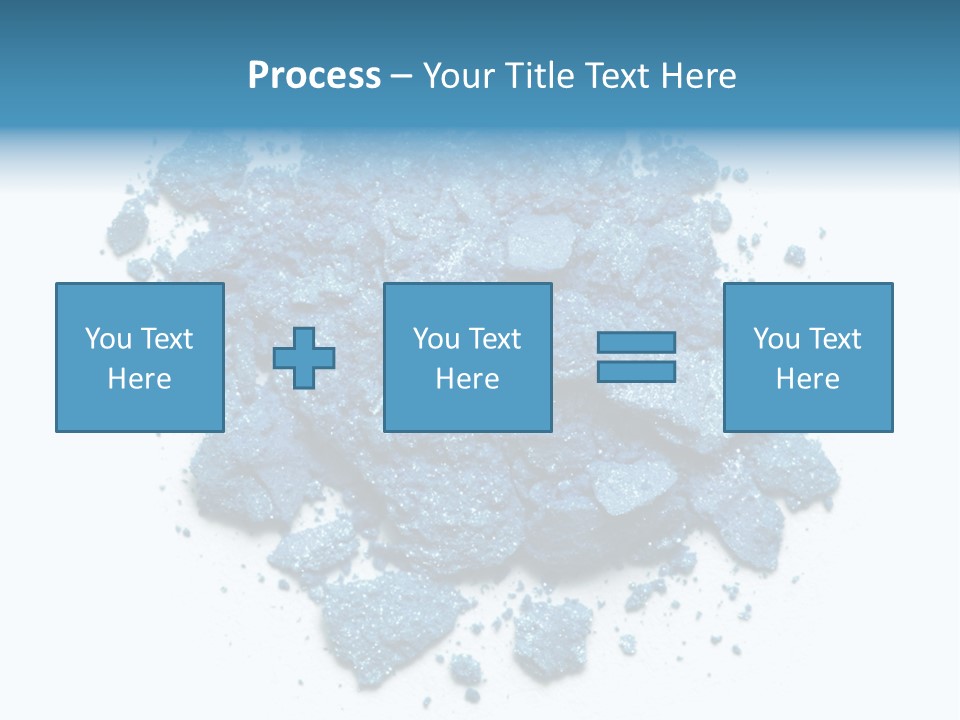 A Pile Of Blue Powder On A White Surface PowerPoint Template