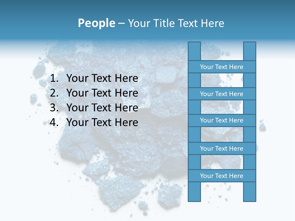 A Pile Of Blue Powder On A White Surface PowerPoint Template