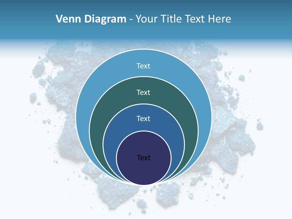 A Pile Of Blue Powder On A White Surface PowerPoint Template