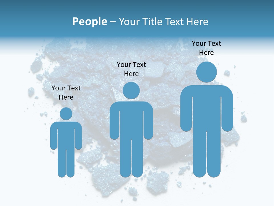 A Pile Of Blue Powder On A White Surface PowerPoint Template