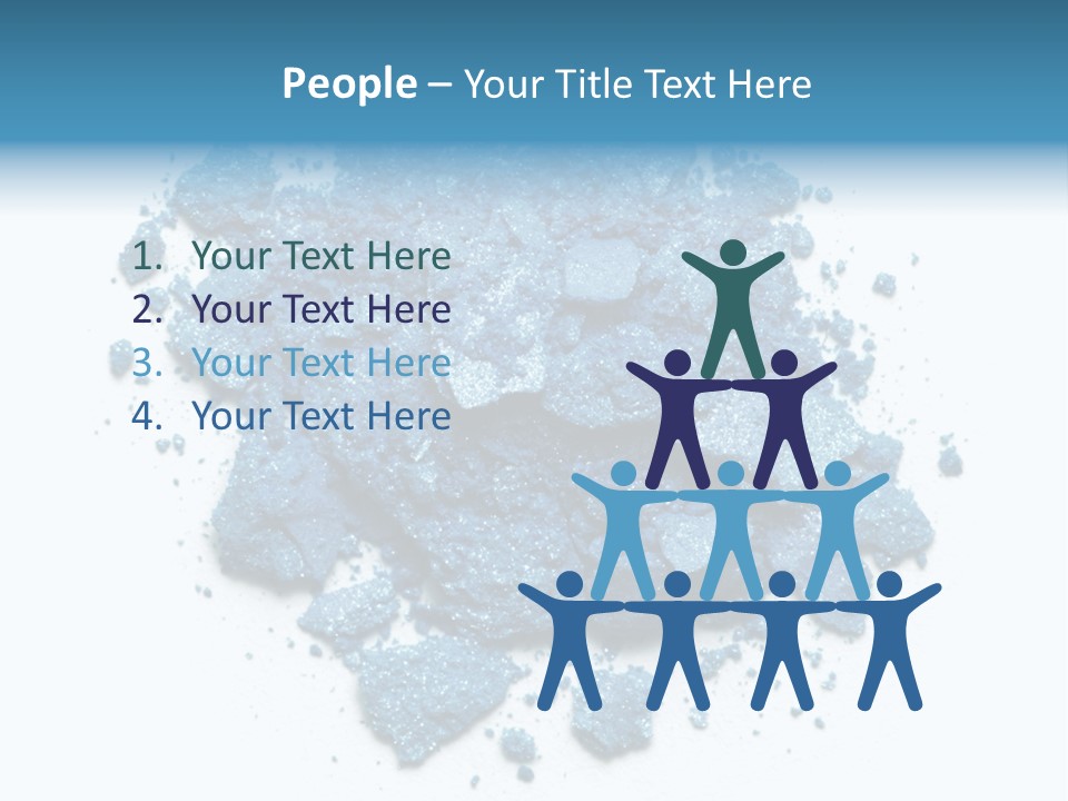 A Pile Of Blue Powder On A White Surface PowerPoint Template
