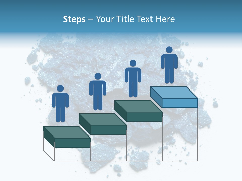 A Pile Of Blue Powder On A White Surface PowerPoint Template