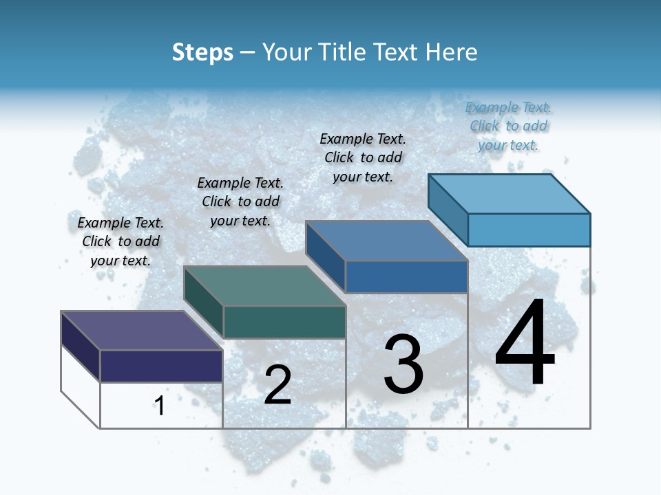 A Pile Of Blue Powder On A White Surface PowerPoint Template