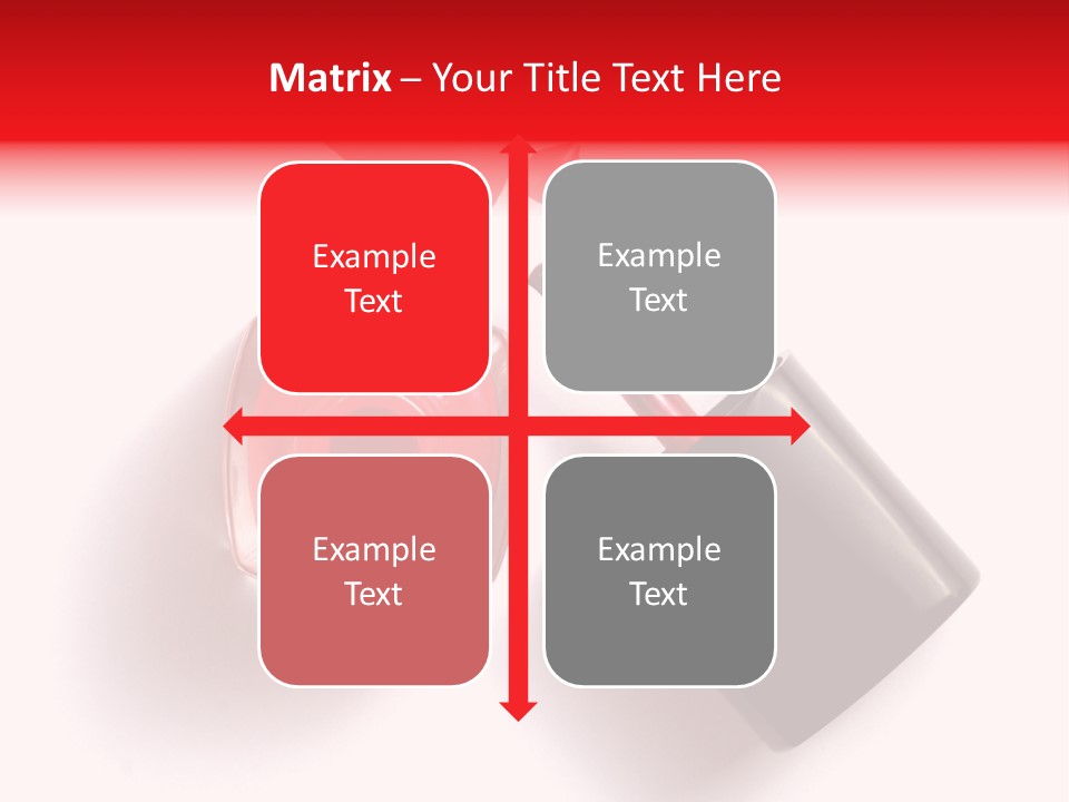 A Bottle Of Red Nail Polish With A Red Liquid Coming Out Of It PowerPoint Template