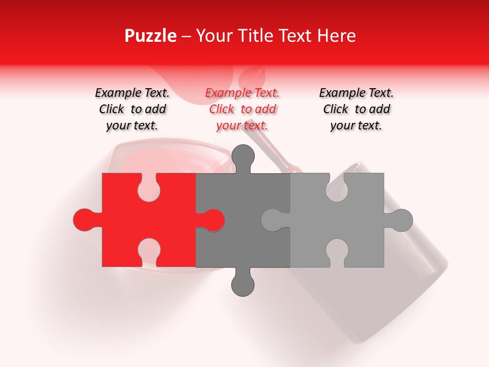 A Bottle Of Red Nail Polish With A Red Liquid Coming Out Of It PowerPoint Template