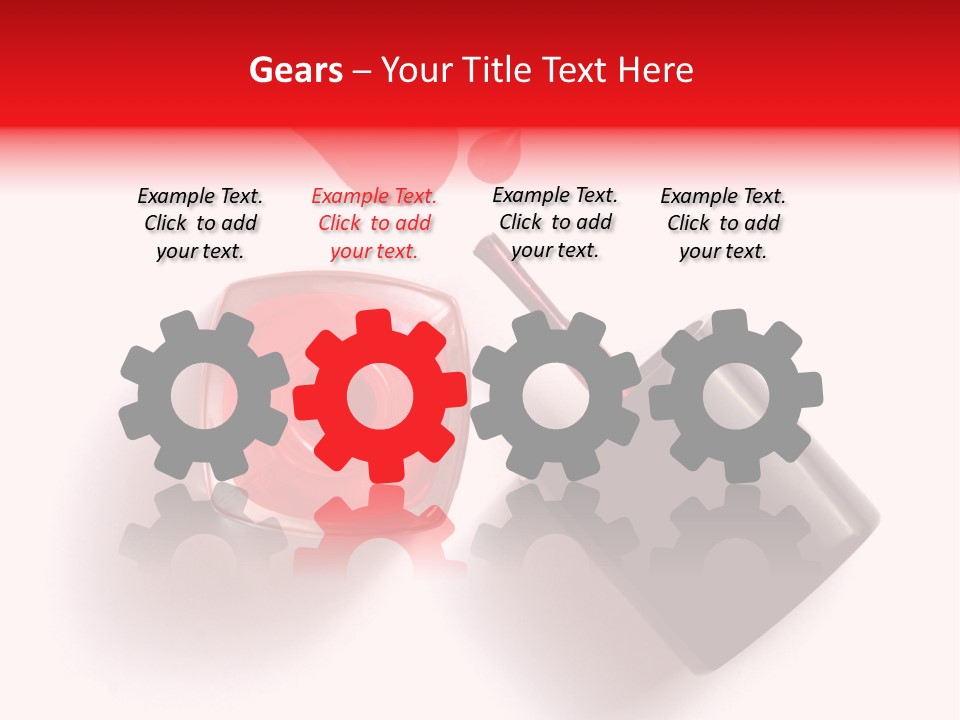 A Bottle Of Red Nail Polish With A Red Liquid Coming Out Of It PowerPoint Template