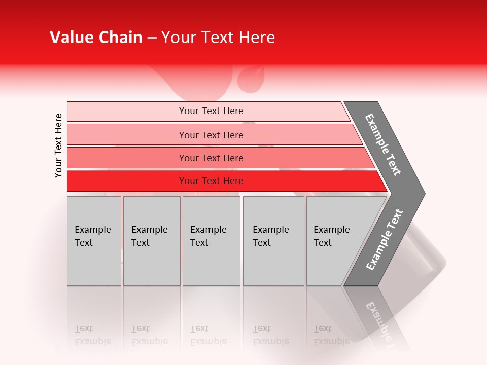A Bottle Of Red Nail Polish With A Red Liquid Coming Out Of It PowerPoint Template