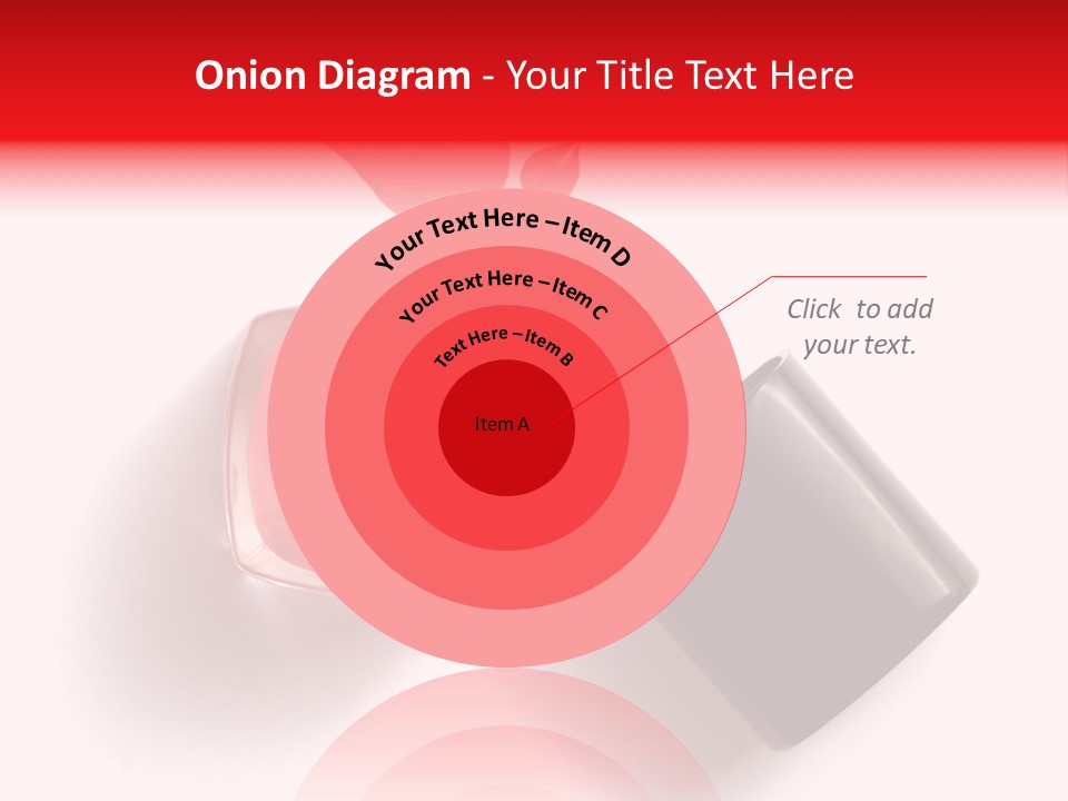 A Bottle Of Red Nail Polish With A Red Liquid Coming Out Of It PowerPoint Template